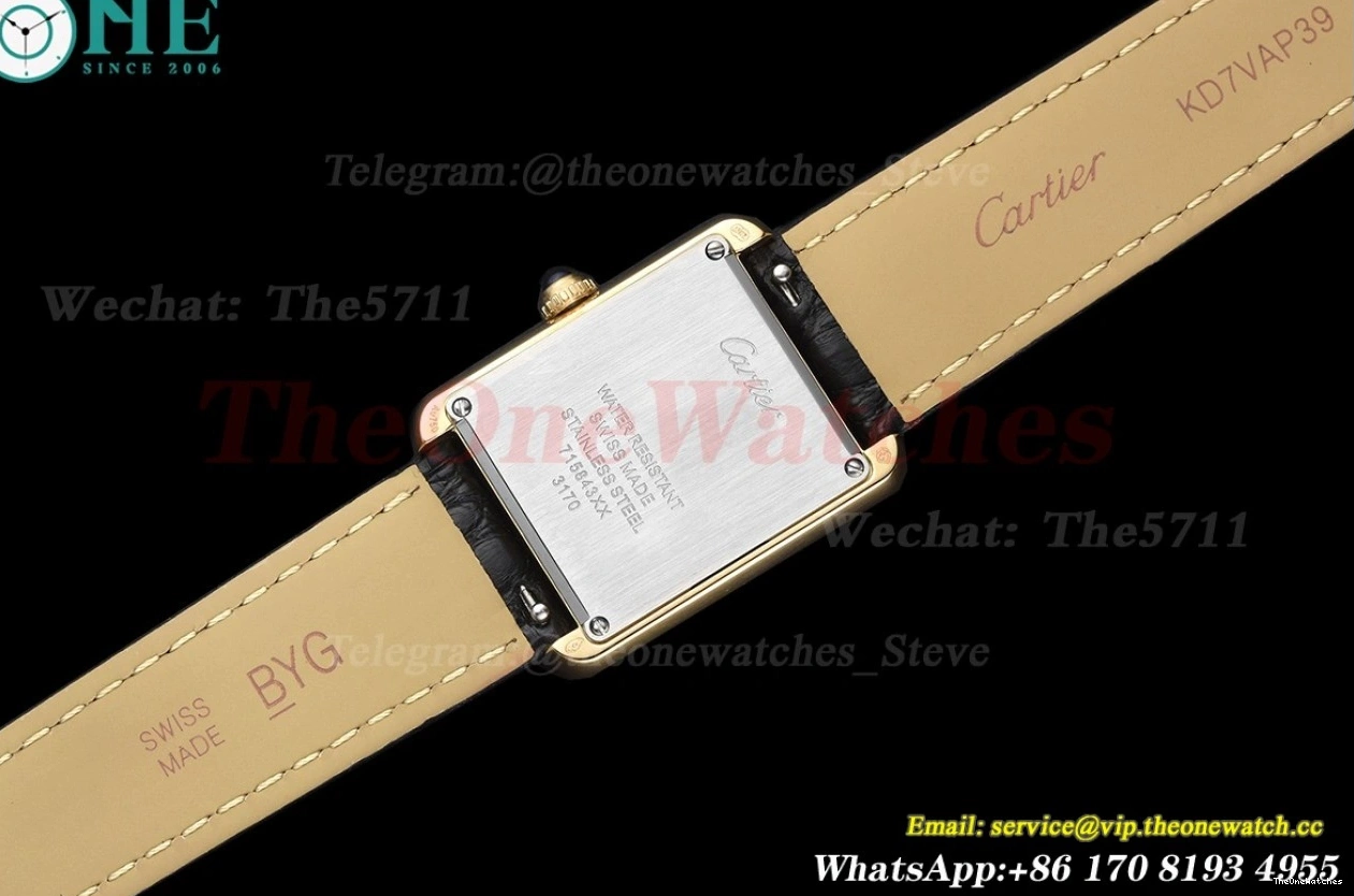 DRF Solo Dial White YG Tank Quartz 24.4mm LE 0301